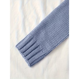 Multi-button decorated large zipper stand-up collar slim-fit cardigan