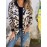 Plus-Size Women'S Zebra Print Casual Blazer Jacket - Full-Zip Front Closure, Black & White Striped Pattern, All-Season Versatile Outerwear, Relaxed Fit with Full-Length Zipper & Collar, Stylish & Comfortable for Everyday Semi-Formal Outfits, Plus Size Women Winter Coat, Women Winter Coat Plus Size, Coat For Women Winter Plus Size, Women Winter Coat, Blazer For Women Plus Size, Coat For Women Plus Size, Plus Size Women Clothes, Women Plus Size Clothes, Plus Size Women Coat